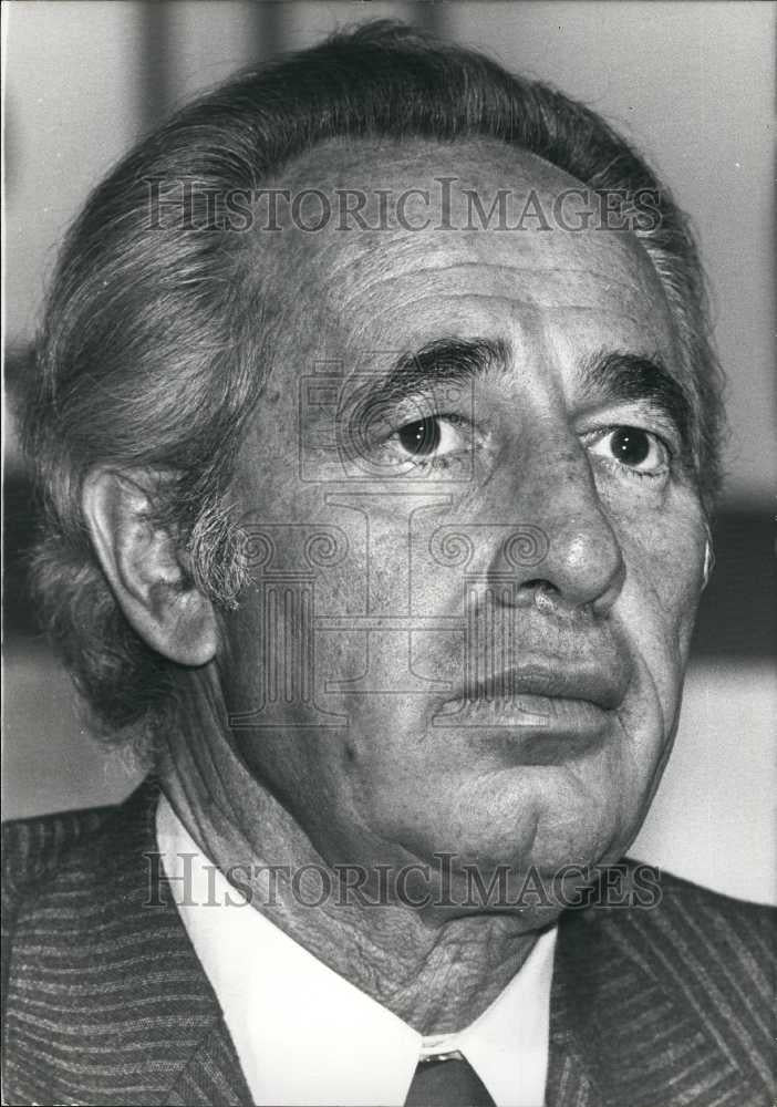 1978 Press Photo Mr Shimon Peres, leader of opposition party in Israel - Historic Images