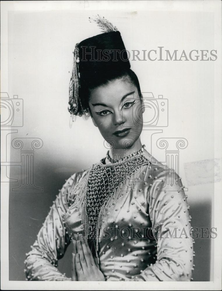 1952 Press Photo Actress Gloria Marlowe in &quot;The King &amp; I&quot; - RSL51273 - Historic Images