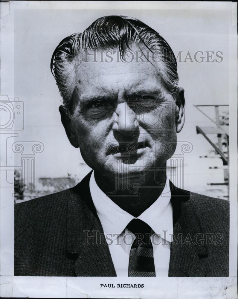 1970 Press Photo Paul Richards, baseball player, manager, scout and executive - Historic Images