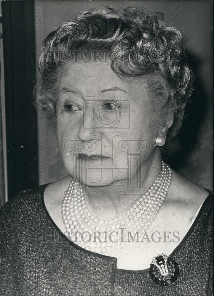 Press Photo French actress Barbrielle Dorziat aka Mrs De Zogheb - Historic Images