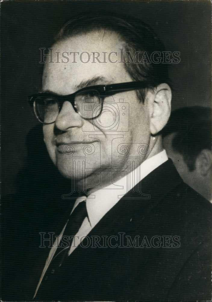 1973 Press Photo Mr Tchervonenko, Russian ambassador to France - Historic Images