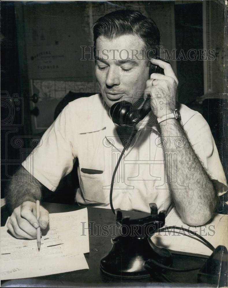 1947 Press Photo Howard Miller, City Editor, St Petersburg Times - RSL64261 - Historic Images