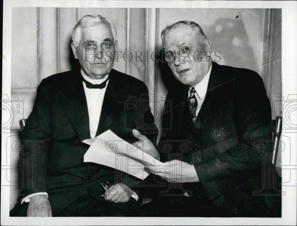 1938 Press Photo President of AFOL Morrison & William Green - RSL52471 - Historic Images