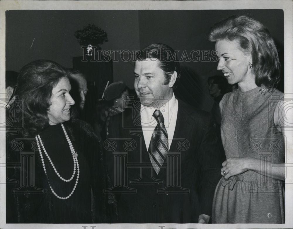 1970 Press Photo Mexican consul Jaime Pena-Vera &amp; wife &amp; , Mrs C Gowdy, - Historic Images