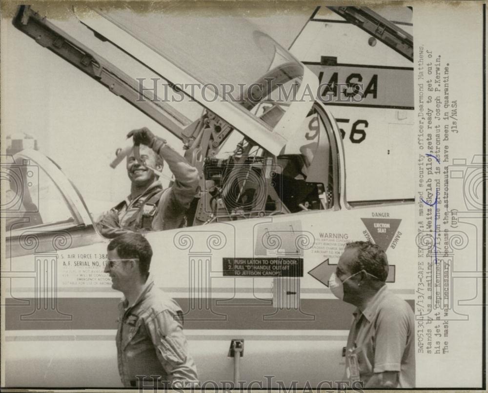 1973 Press Photo Paul J Weitz Skylab Pilot Cape Kennedy - RSL67715 - Historic Images