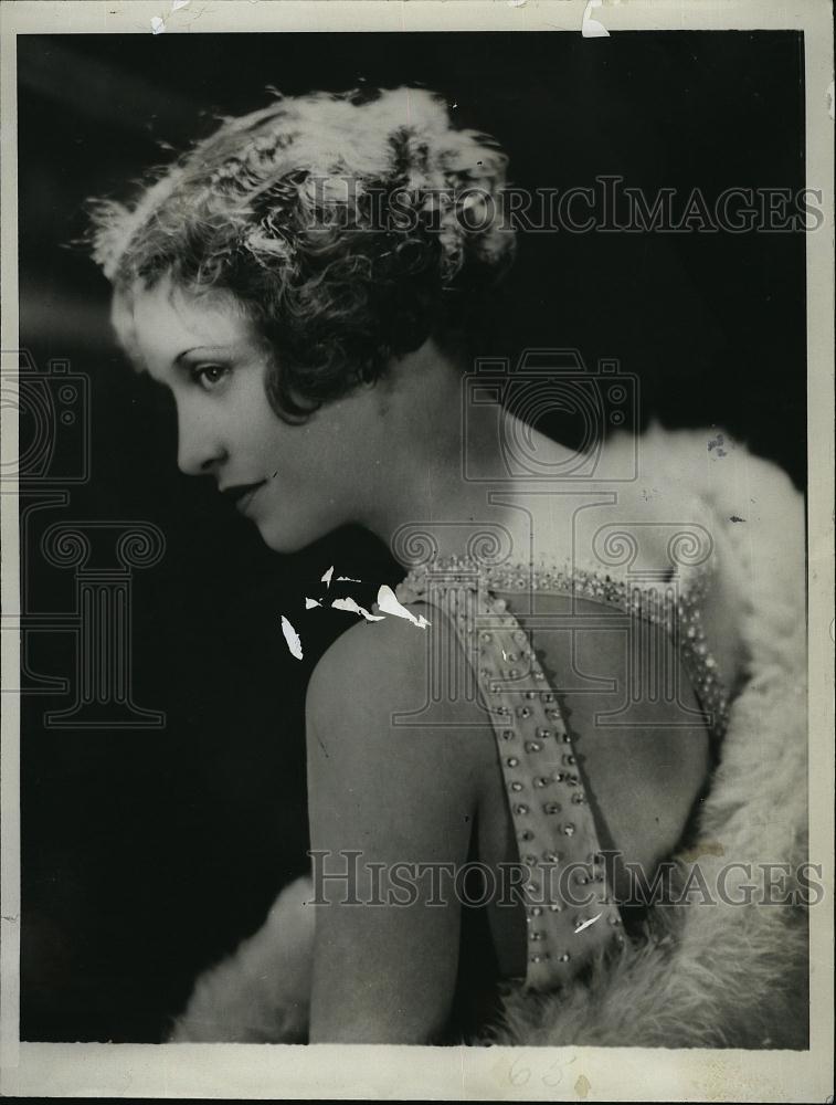1930 Press Photo Jackie Saunders Actress - RSL50619 - Historic Images