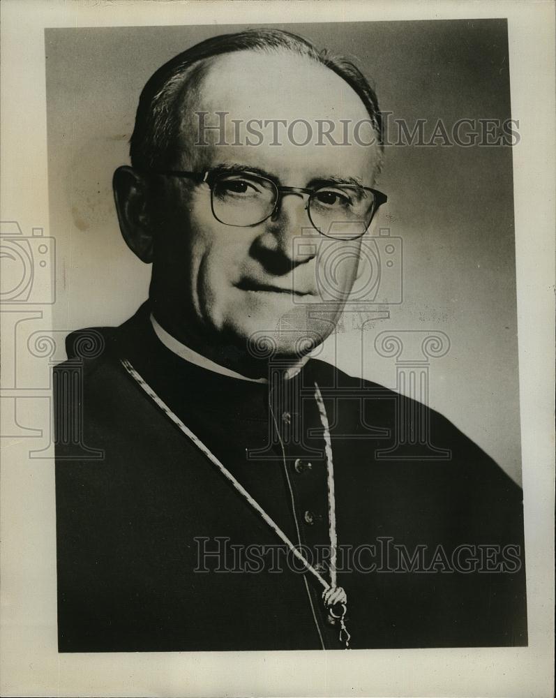 1968 Press Photo Bishop John J Carberry named Archbishop of St Louis - Historic Images