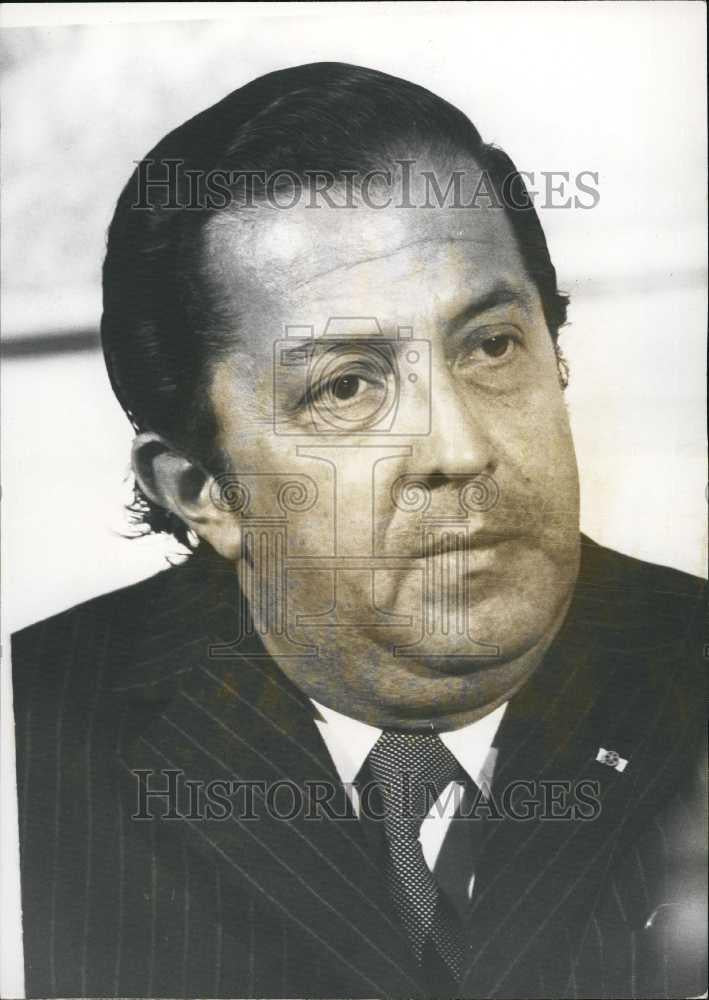 1950 Press Photo Venezuela Minister of the exterior, Alberto Zembralo Velasco - Historic Images