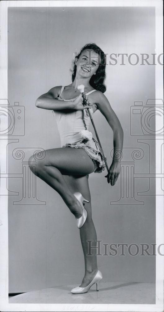 1961 Press Photo Sharon Shutty, Baton Twirler - RSL55541 - Historic Images