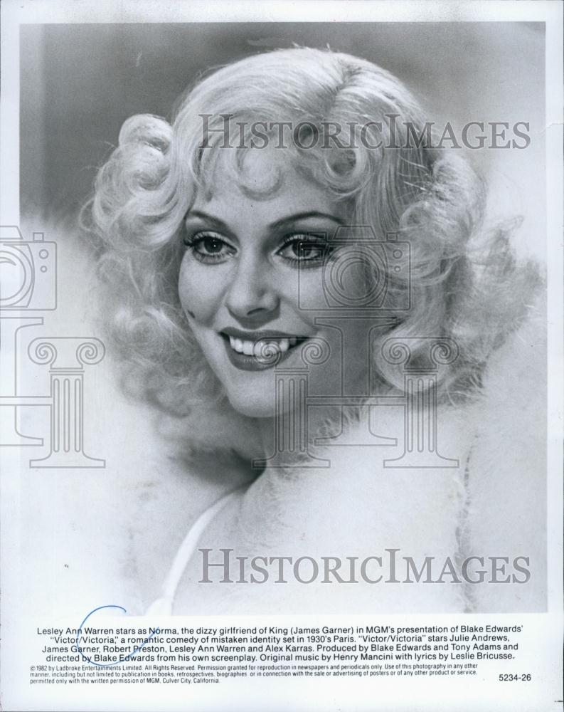 1982 Press Photo Actress Lesley Ann Warren in &quot;Victor/Victoria&quot; - RSL57571 - Historic Images