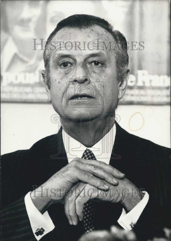 Press Photo Mr Jean Lecanuet, Pres of Union for a Democratic France - Historic Images