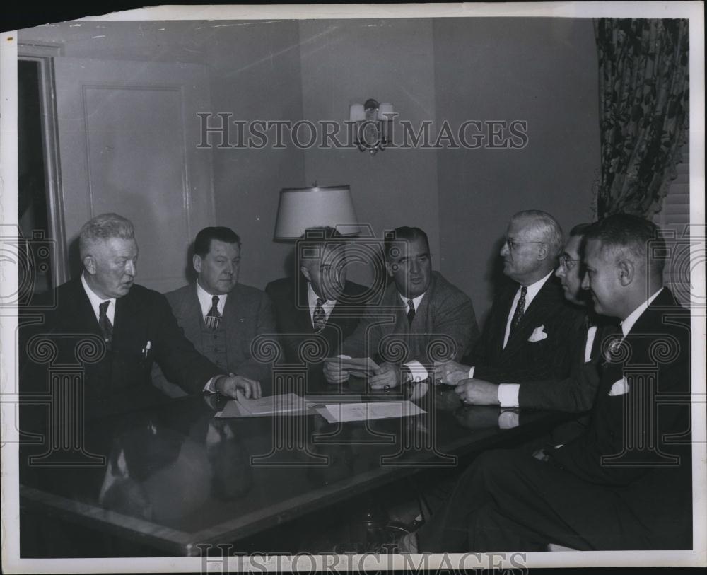 1950 Press Photo Major league Baseball Executive Meeting - RSL76521 - Historic Images