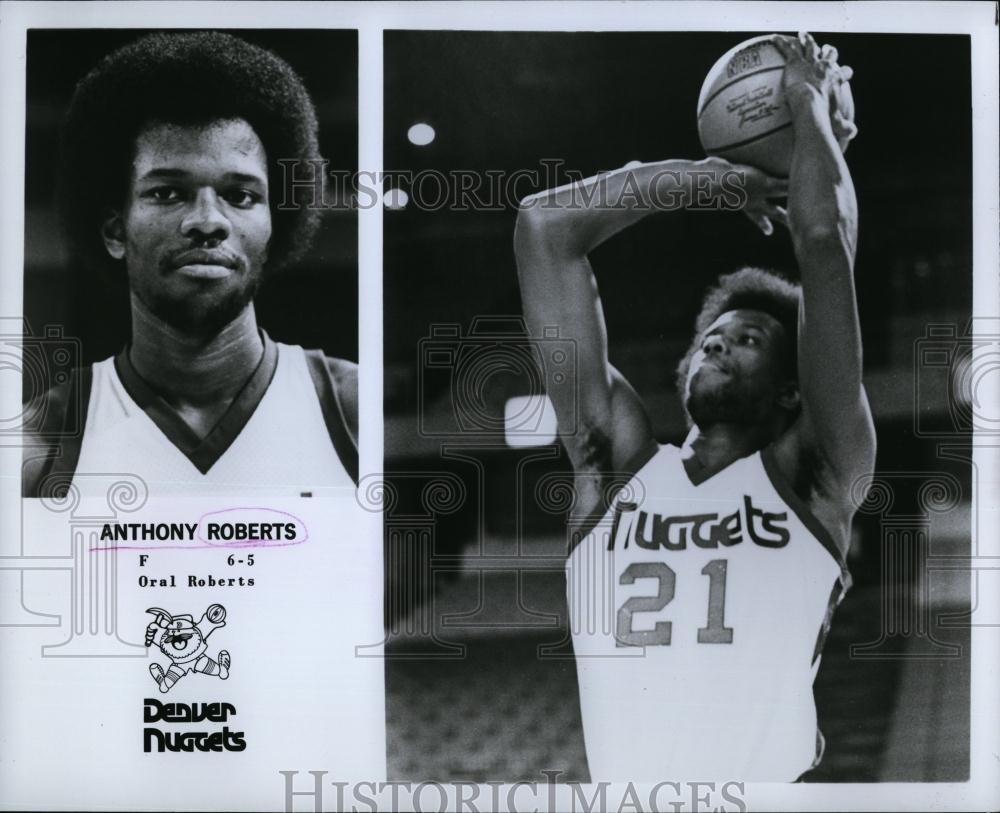 1978 Press Photo Anthony Roberts on the Denver Nuggets basketball - RSL74301 - Historic Images