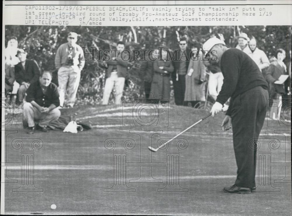 1963 Press Photo Billy Casper, Professional Golfer - RSL53829 - Historic Images