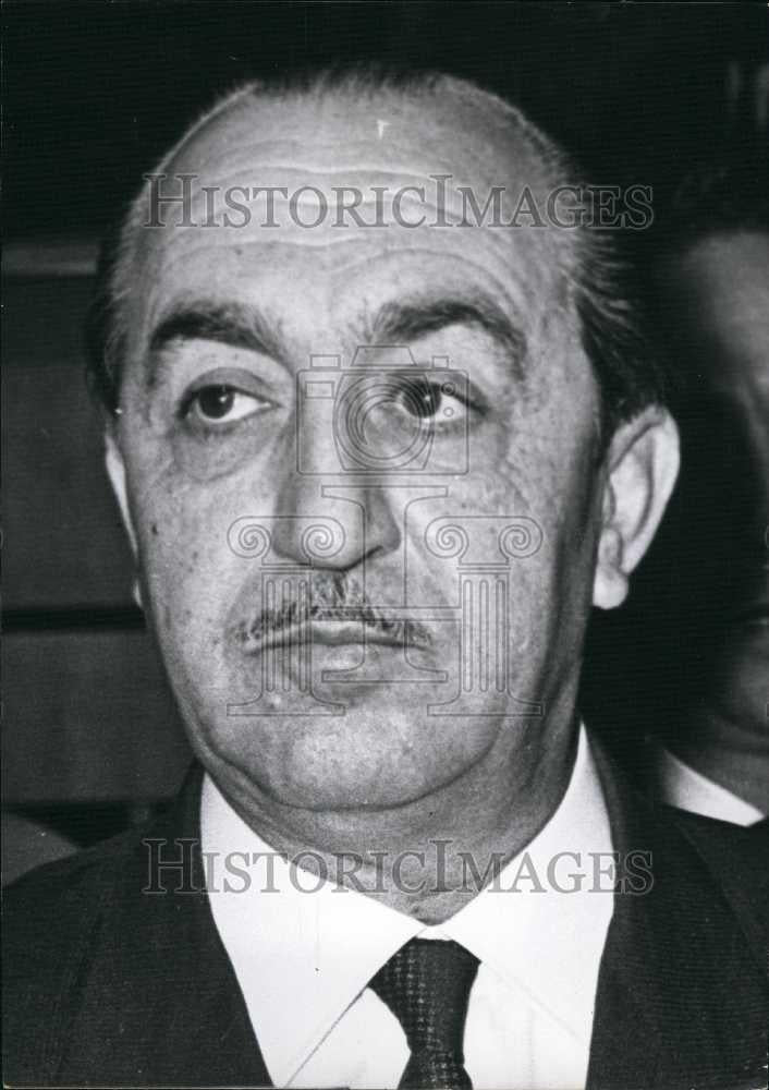 1961 Press Photo Mr Mongi Slim of Tunisia at election - Historic Images