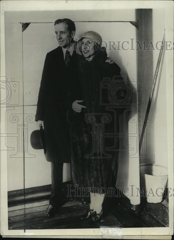 1930 Press Photo Opera Singer Mme Amelita Galli-Curci w/ husband Homer Samuels - Historic Images