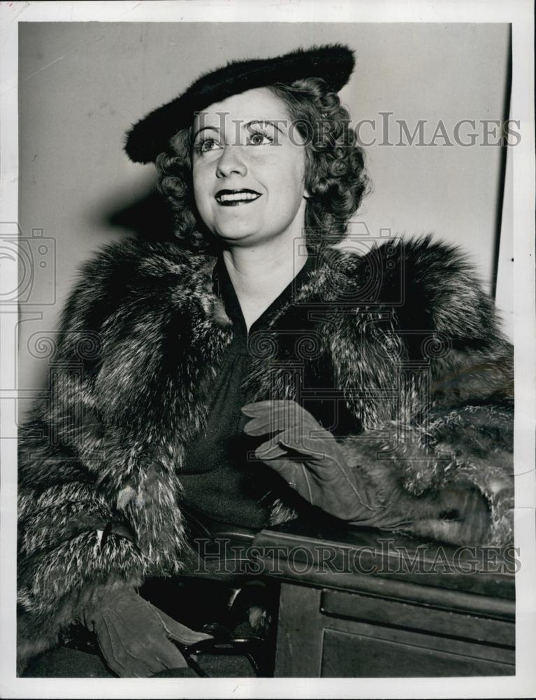 1939 Press Photo Singer Carolina Segrera Marshall Divorcing Everett Marshall - Historic Images