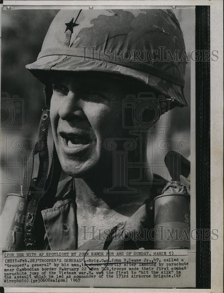 1967 Press Photo Brig Gen John Deane Jr - RSL71373 - Historic Images