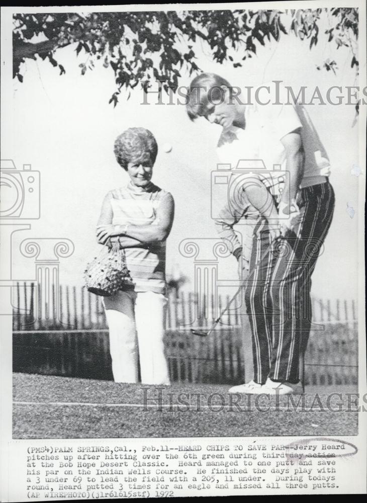 1972 Press Photo Jerry Heard Golf Bob Hope Desert Classic - RSL54957 - Historic Images