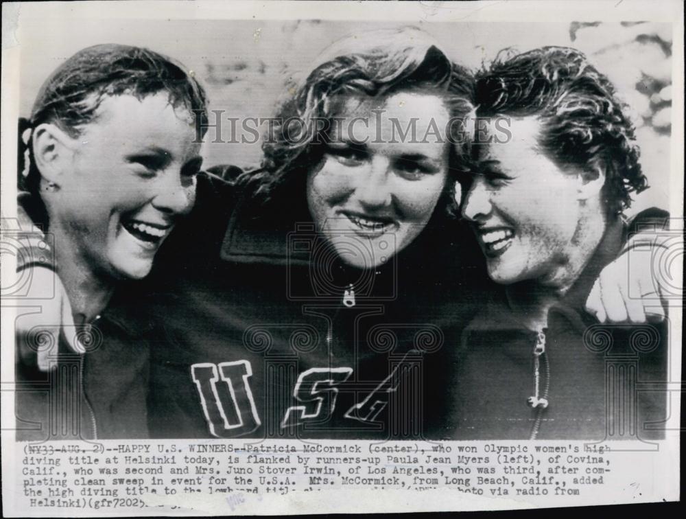 1952 Press Photo Patricia McCormick, won Women's High Diving Title - RSL53629 - Historic Images