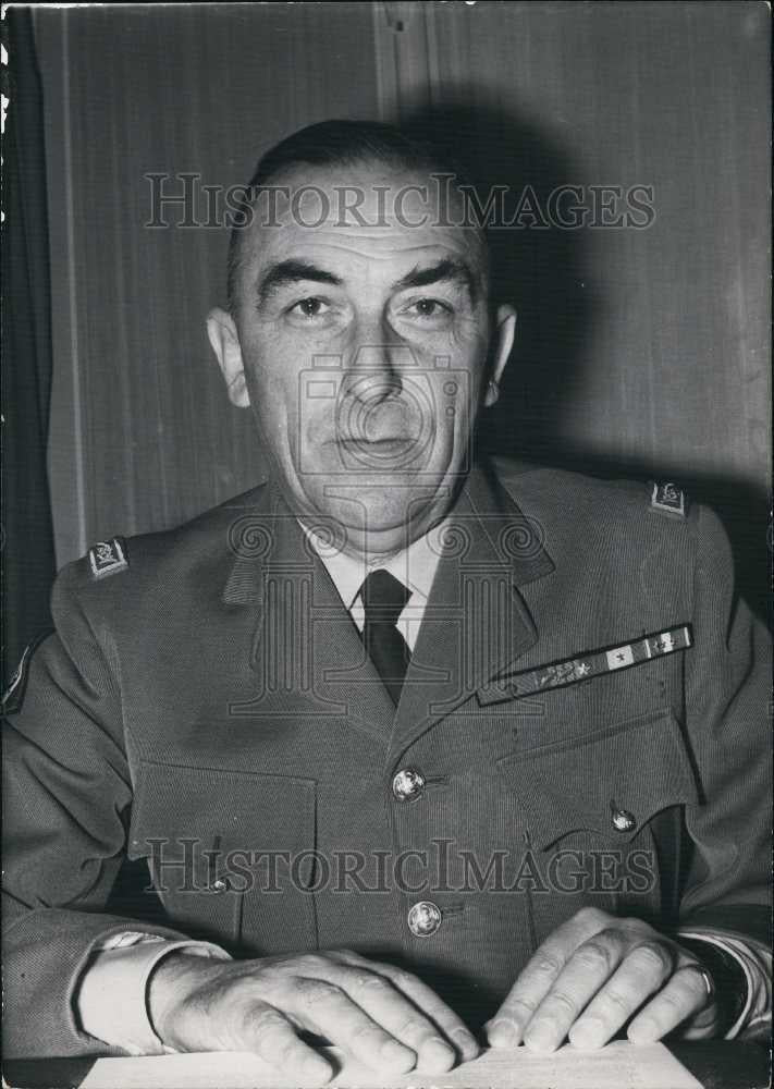 1961 Press Photo General Masse Appointed Commander the Place of Paris - Historic Images