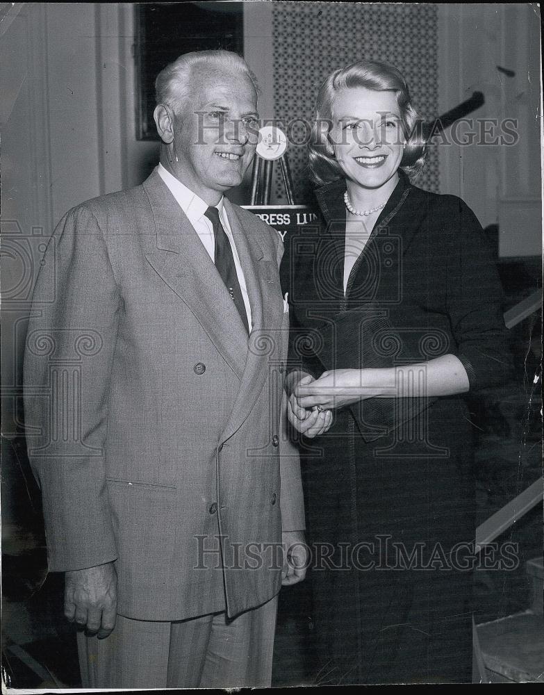 1956 Press Photo Dan Kyloe and Rosemary Clorny - RSL56525 - Historic Images