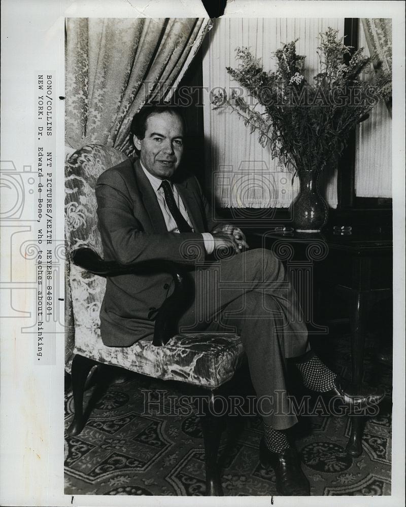 1982 Press Photo Dr Edward de Bono who teaches thinking - RSL71467 - Historic Images