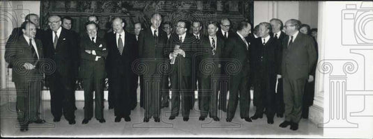 1979 Press Photo Conference of Europeans, Denmark's Jorgensen,GB's Callahan - Historic Images