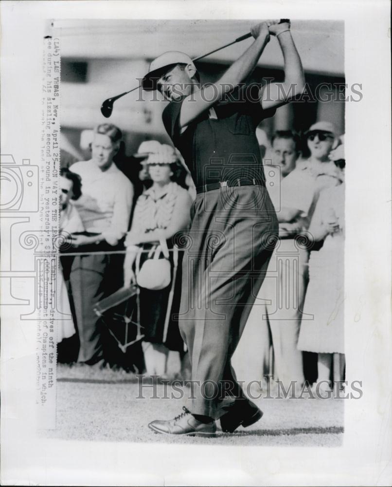 1964 Press Photo Art Wall jr Golfer at ninth Tee Tournament of Champions - Historic Images