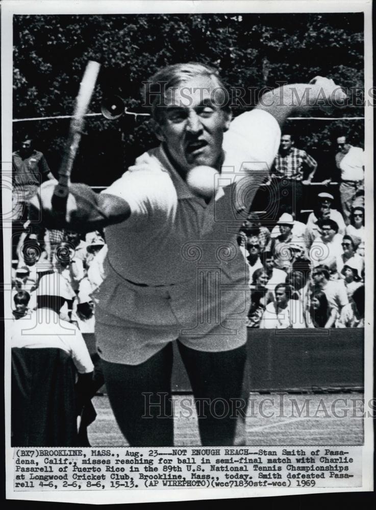 1969 Press Photo Stan Smith, Tennis Player, US National Tennis Championships - Historic Images