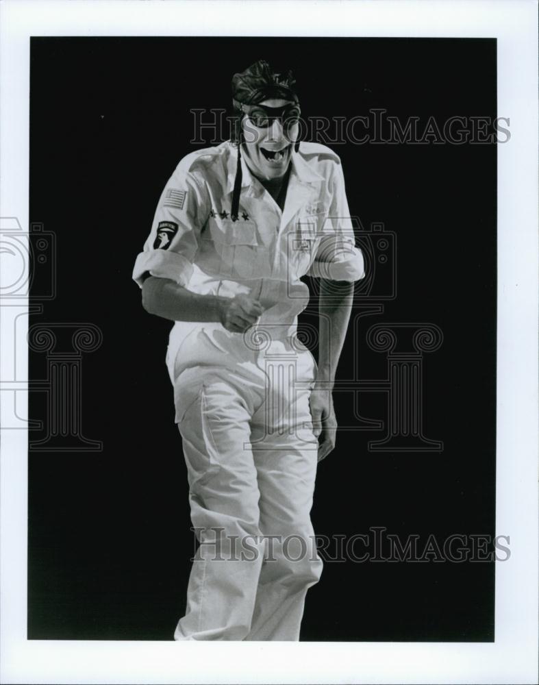 1996 Press Photo comedian Robert Post performing at Off Center Theater - Historic Images