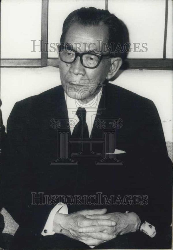 1972 Press Photo Mr Takeo Miki, Minister of Foreign affairs of Japan ...