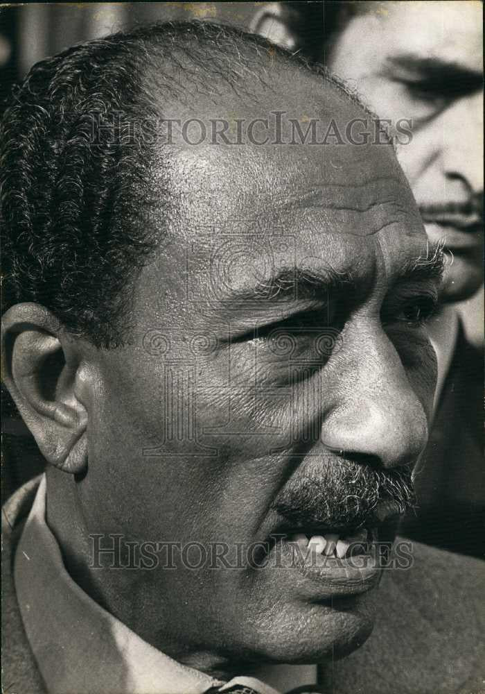 Press Photo Anwar Sadat Egyptian President - Historic Images