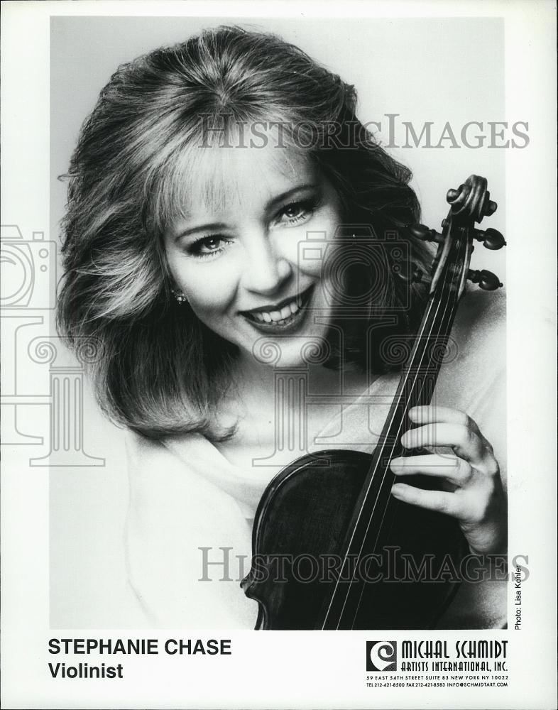 2002 Press Photo Violinist Stephanie Chase - RSL48703 - Historic Images