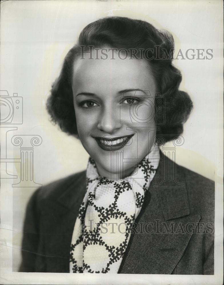 1936 Press Photo Willie Morris, Opera Soprano, 1847 Musical Camera Series, Radio - Historic Images