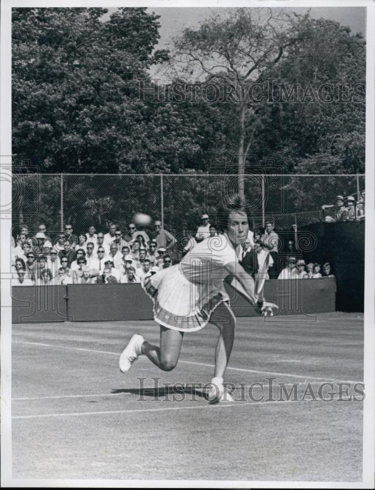 1962 Press Photo Karen Hantze Susman in USLawn Tennis AssDoubles Championship - Historic Images