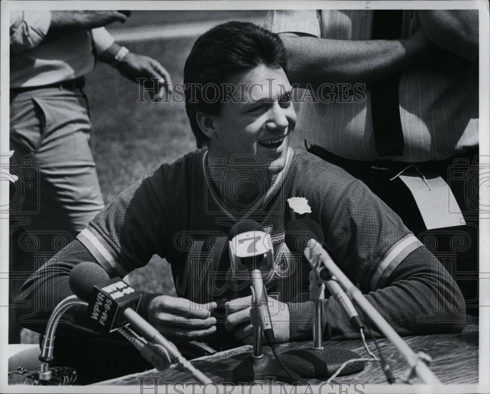 1986 Press Photo Roger McDowell New York Mets baseball player - RSL73871 - Historic Images