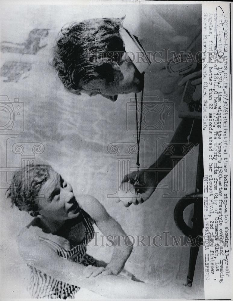 1964 Press Photo Patty Caretto won women&#39;s 1500-meter freestyle - RSL48615 - Historic Images