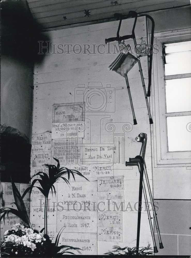 Press Photo Home of Jeanne-Louise Ramonet Who Claimed to Have Seen Mary - Historic Images