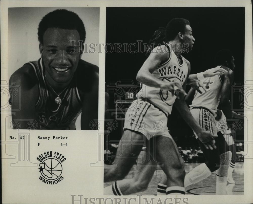 Press Photo Sonny Parker playing forward for the Golden State Warriors - Historic Images