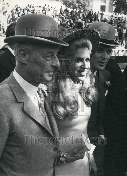 1969 Press Photo Baron & Baroness Guy Rothschild & son David - Historic Images