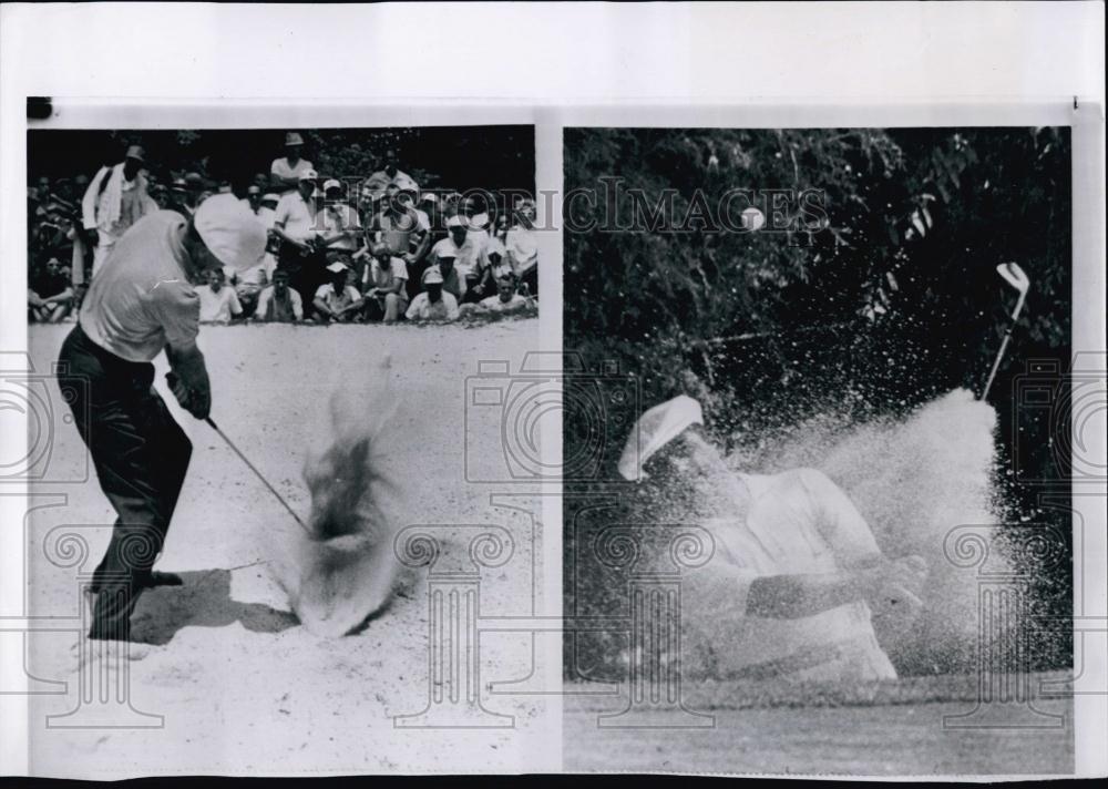 1962 Press Photo Jay Hebert &amp; brother Lionel spent a sandy day in Memphis Open - Historic Images