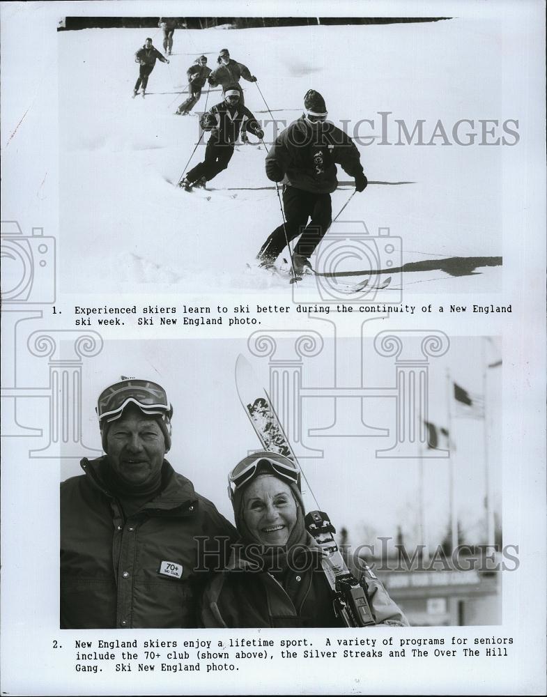 2000 Press Photo New England Skiers Silver Streaks Seniors Program - RSL72559 - Historic Images