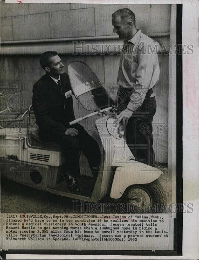 1962 Press Photo Jess Jensen Medical missionary South America - RSL70989 - Historic Images