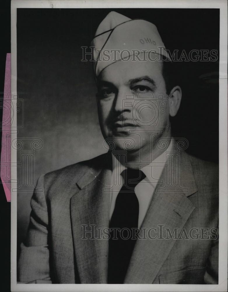 1954 Press Photo National Commander Joseph P Buger - RSL47007 - Historic Images