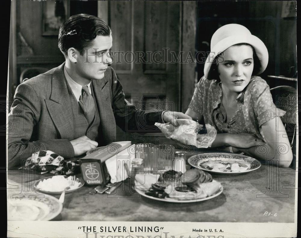 1934 Press Photo The Silver Lining Maureen O'Sullivan John Warburton - RSL58273 - Historic Images