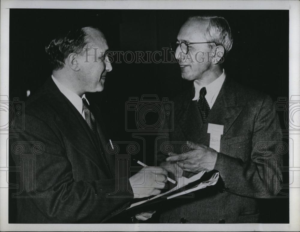 1944 Press Photo Dr Maurice Perlsweig &amp; Dr Hugo Marx - RSL88541 - Historic Images