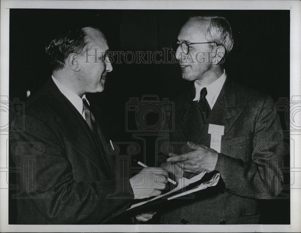 1944 Press Photo Dr Maurice Perlsweig & Dr Hugo Marx - RSL88541 - Historic Images