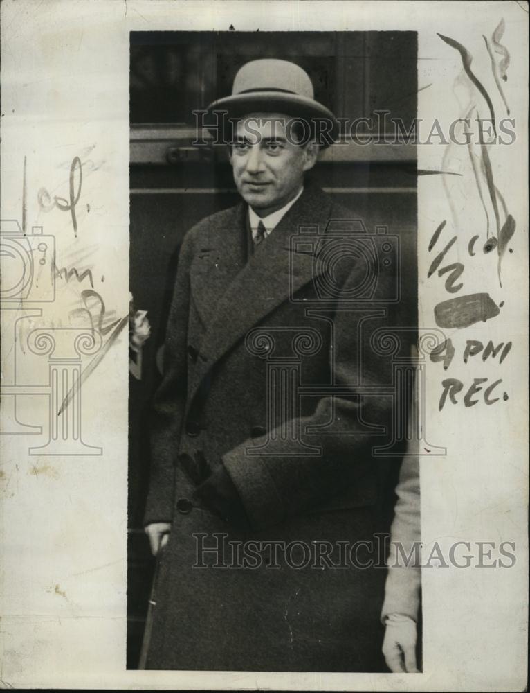 1934 Press Photo Joseph Beck, Minister Of Foreign Affairs, Poland - RSL83935 - Historic Images