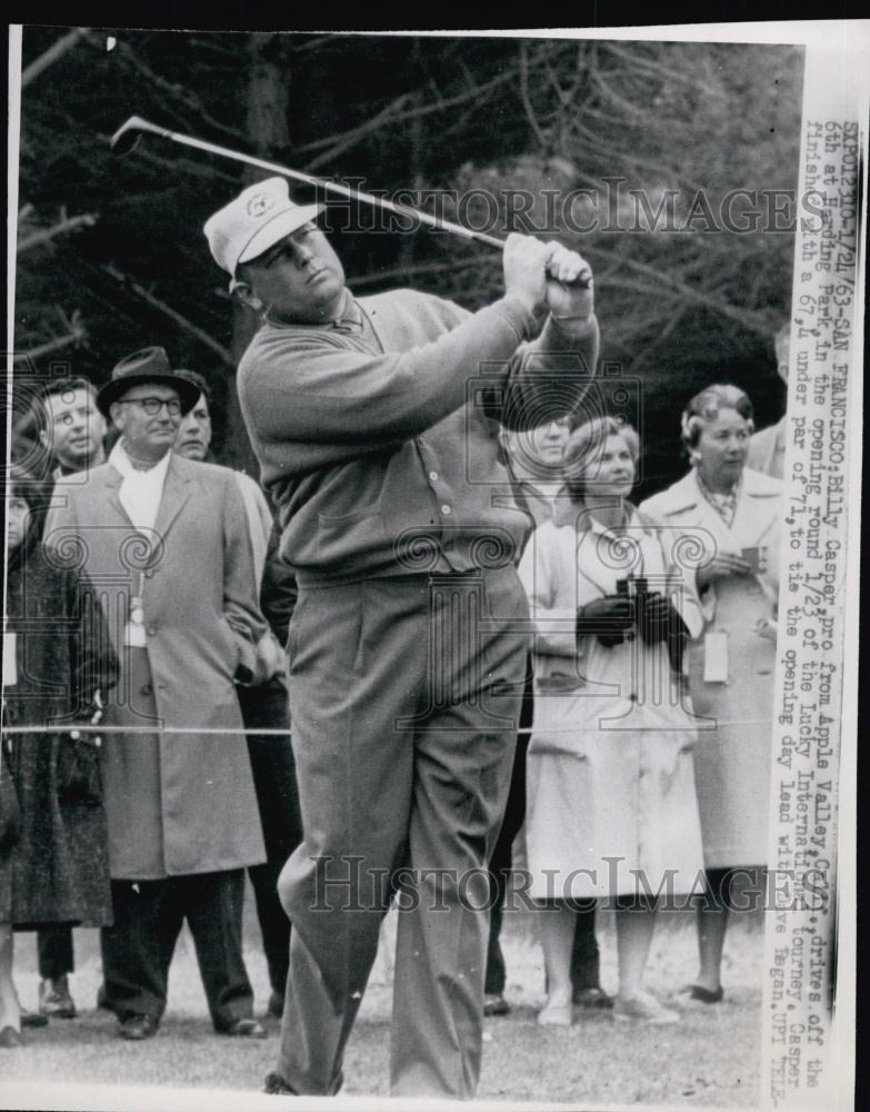 1963 Press Photo Billy Casper, Professional Golfer, Lucky International - Historic Images